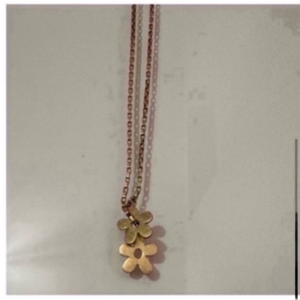 🔥2 FOR $30🔥MADEWELL DAISY LARIAT NECKLACE IN VINTAGE GOLD - Picture 14 of 15